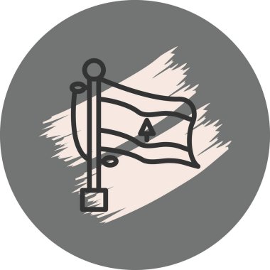 national flag of Lebanon, icon design element