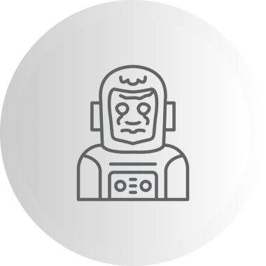 Uzay giysisi ve miğfer giyen astronot çizimi