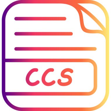 CCS Dosyası Zarif Profesyonel Düz Grafik Sembolü