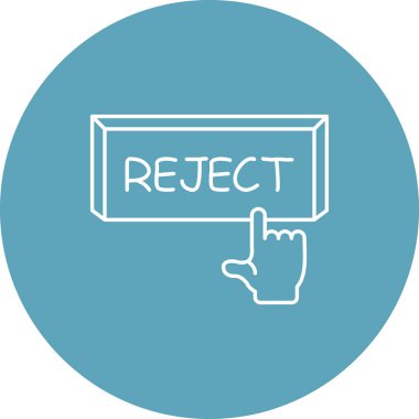 Parmak Tıklatma Tuşunu Reddet Temiz Sayısal Grafik Düzenlemesi