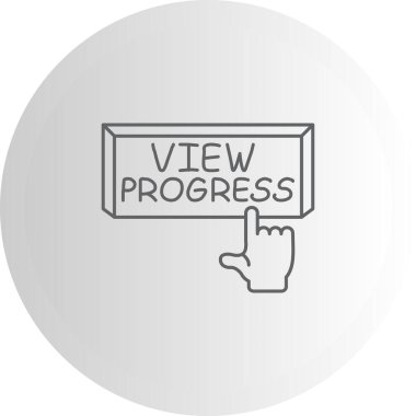 Süreç web simgesi vektör illüstrasyonunu göster