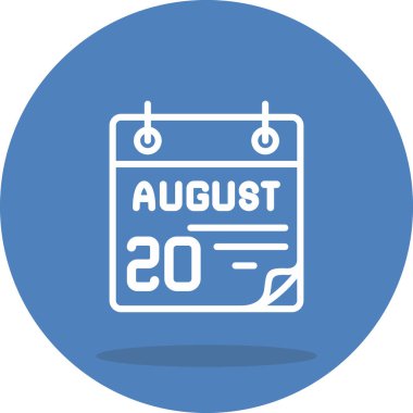 20 Ağustos Yaratıcı Yüksek Çözünürlüklü Grafik Elementi