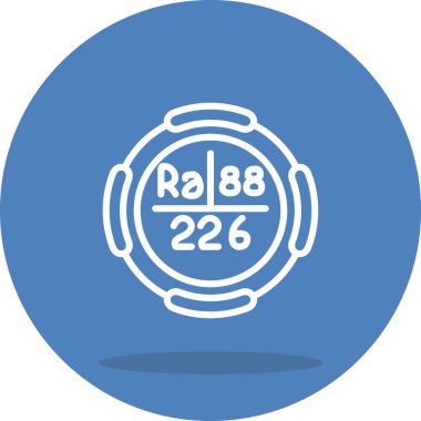 Radyum Web simgesi vektör çizimi