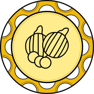 Patates Soğanı Yenilikçi Düz Ürün Tasarım Sembolü