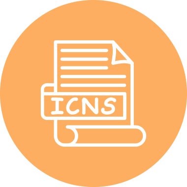 ICNS simge dosya biçimi vektör illüstrasyonu 