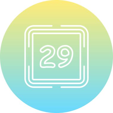 29 Web simgesi vektör illüstrasyonu