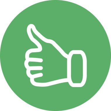 Beyaz Arkaplanda İzole Edilmiş Modern Satır Simgesi Başparmakları  