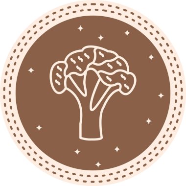 Brokoli web simgesi vektör çizimi