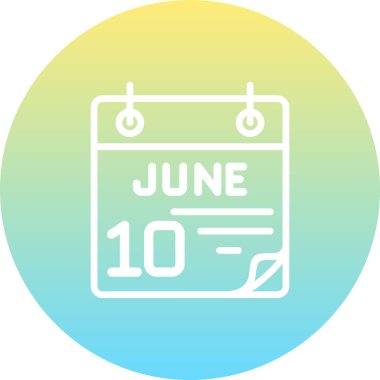 10 Haziran Yaratıcı Eşsiz Markalaştırma Vektörü Elemanı