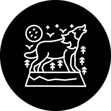 Kurt simgesi vektör illüstrasyon tasarımı