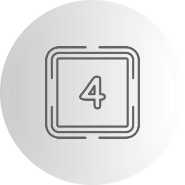 4 numaralı basit ağ düğmesi