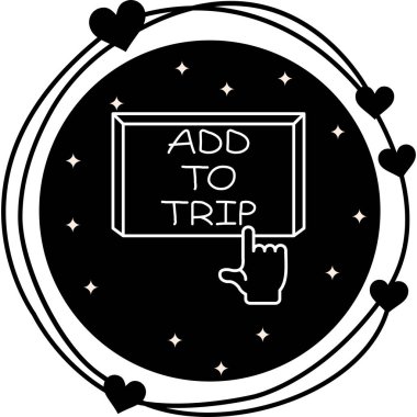 Trip web simgesi vektör illüstrasyonuna ekle