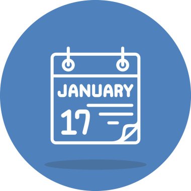 17 Ocak Entelektüel Özel Vektör Sanat Nesnesi