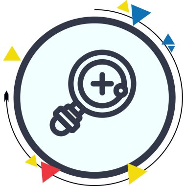 Eşsiz Yenilikçi Dijital Grafik Sembolüne Büyüt