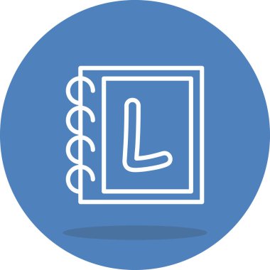 Büyük harf L Stili Düz Kullanıcı Arayüzü Özelliği