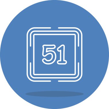 Elli bir web simgesi vektör illüstrasyonu