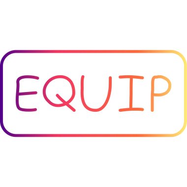 Equip Gear Web simgesi vektör illüstrasyonuName