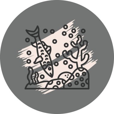 Kemik Balığı Ayırıcı Modern Dijital Tasarım Elemanı