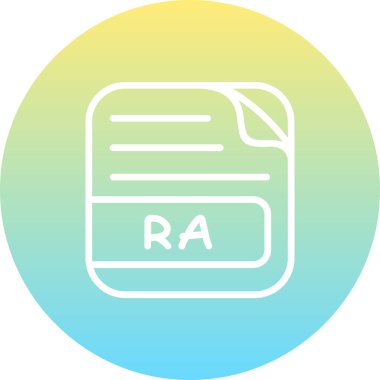 RA Dosyası Yaratıcı Modern Düz Vektör Tasarımı