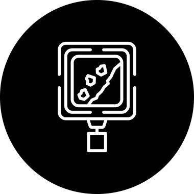 Düşen Kayalar Minimum Dijital Grafik Sembolü