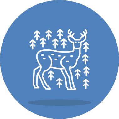 Geyik simgesi vektör illüstrasyon tasarımı