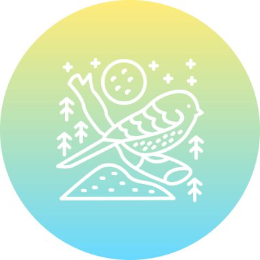 Long tailed Tit icon vector illustration design
