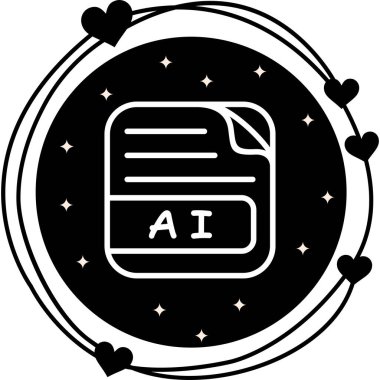 AI Dosya Yüksek Çözünürlüklü Düz Tasarım Sembolü