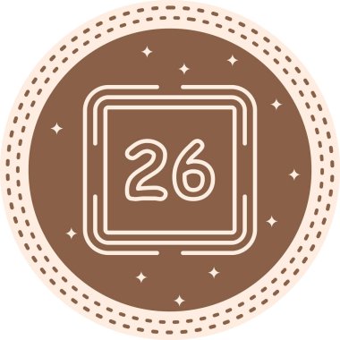 26 Web simgesi vektör illüstrasyonu