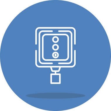 Sağa Dön Sinyal Dengeli Düz Modern Tasarım Elemanı