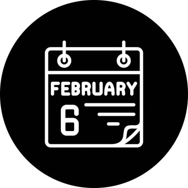 6 Şubat Asgari Düz Yaratıcı Grafik Tasarımı