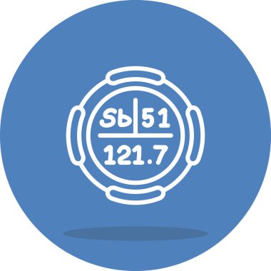 Antimon Kimyasal Element Basit Simge, Vektör