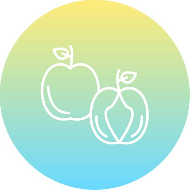 Yeşil Elma Sofistike Temiz Ürün Grafik Şekli