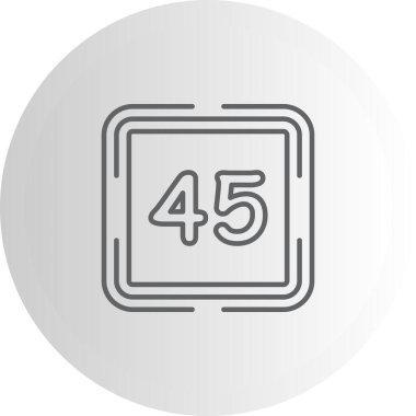 Kırk beş web simgesi vektör illüstrasyonu