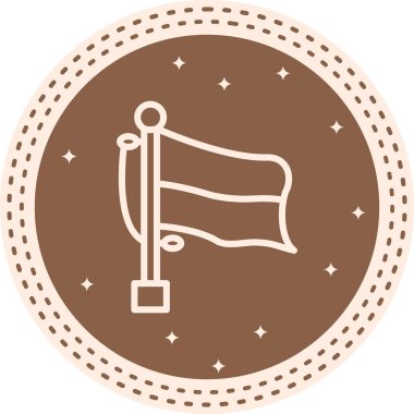 Monako Ulusal Bayrağı, vektör simgesi