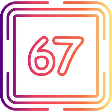 67 Web simgesi vektör illüstrasyonu