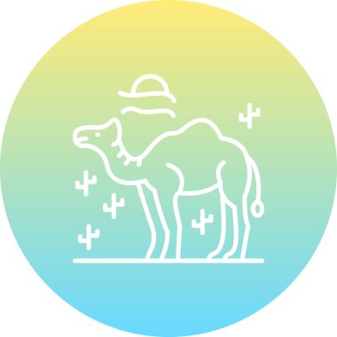 Deve Simgesi Vektör tasarımı