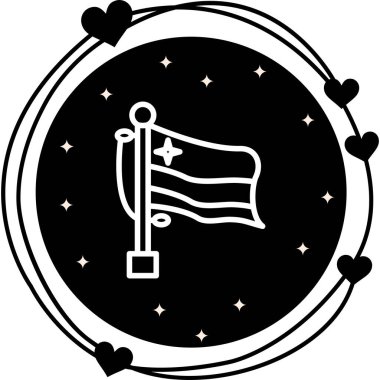 Aruba 'nın ulusal bayrağı, simge tasarımı ögesi