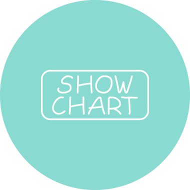 Grafik web simgesi vektör çizimini göster