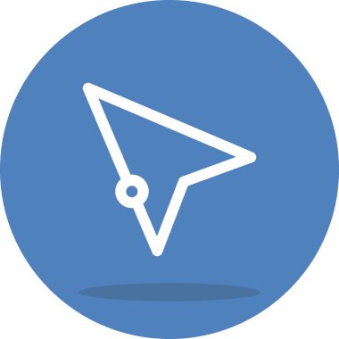 Navigasyon Oku Asgari Düz Vektör İllüstrasyonu