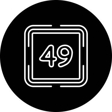 49 Web simgesi vektör illüstrasyonu