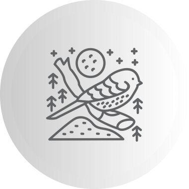 Long tailed Tit icon vector illustration design