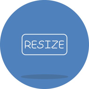 Web simgesi vektör resimlemesini yeniden boyutlandır