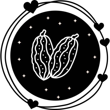 Acı Karpuz Yaratıcı Eşsiz Markalaştırma Vektörü Elementi