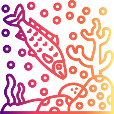 Genel Sazan Ağı simgesi, vektör illüstrasyonu