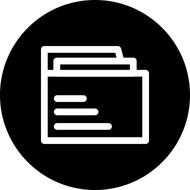 Klasör web simge vektör çizim