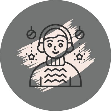 erkek avatar simgesi, vektör illüstrasyonu basit tasarım