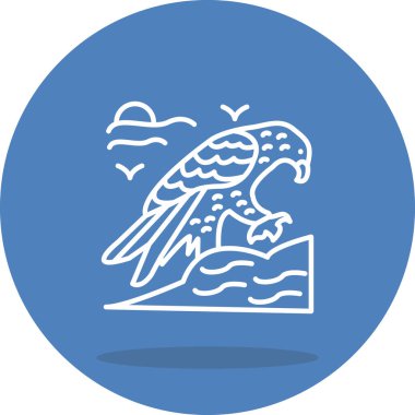 Altın Kartal yaratıcı ikon vektör çizimi tasarımı