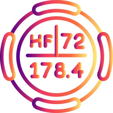 Hafniyum sembolü, periyodik tablonun kimyasal elementi, vektör simgesi