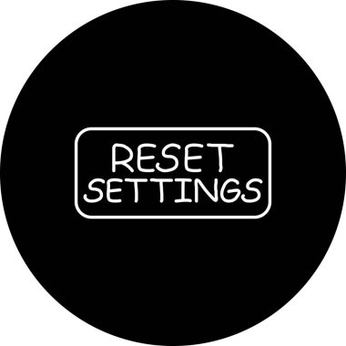 Ayarları Sıfırla Web simgesi çizimi