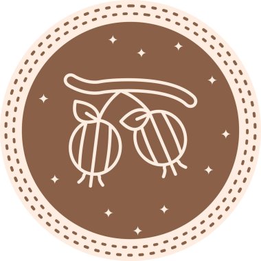 Şubede asılı iki bektaşi üzümünün uygulama simgesi